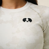 Vortex Camo Top - White - detail