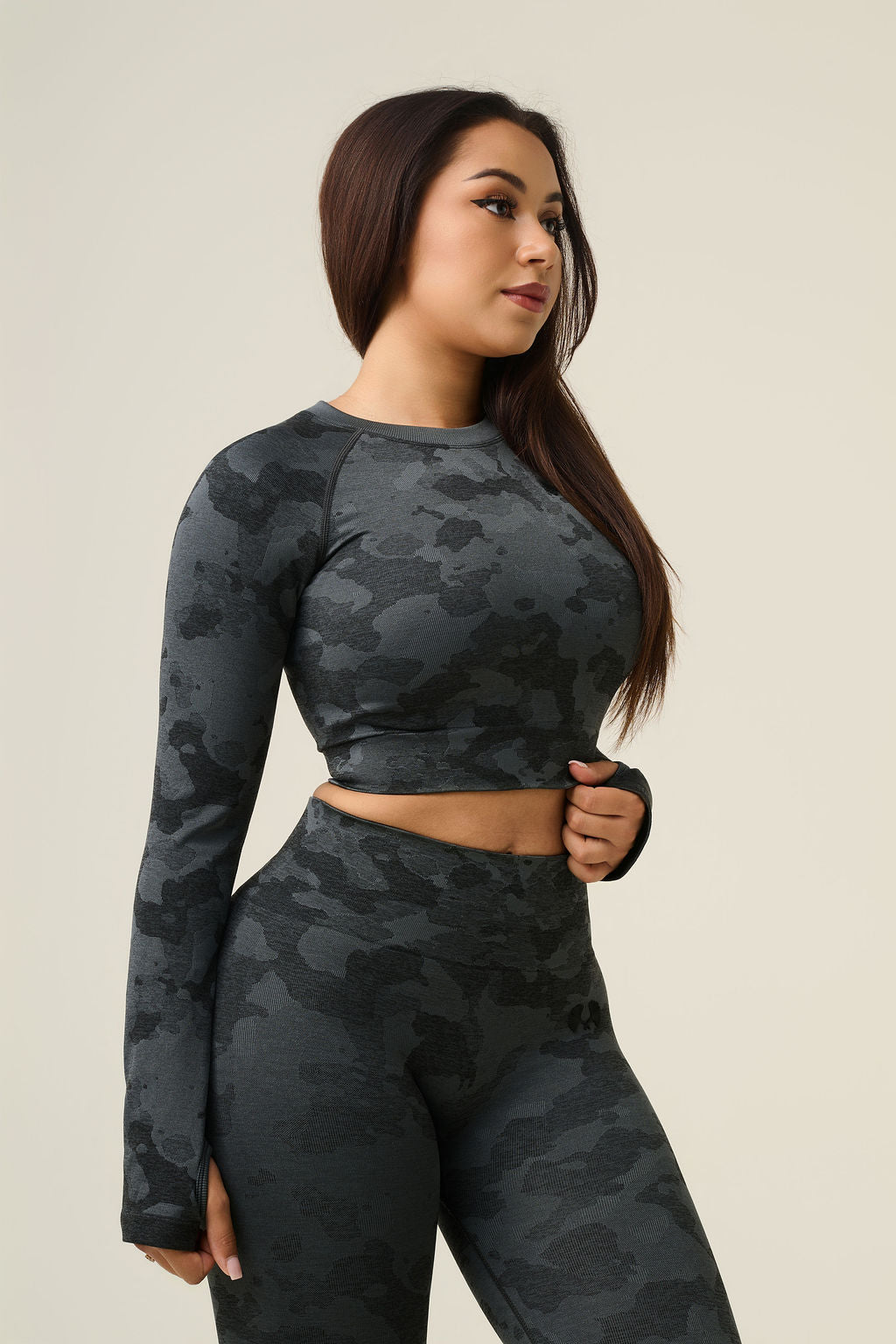 Vortex Camo Top - Black