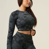 Vortex Camo Top - Black