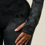 Vortex Camo Legging - Black - detail