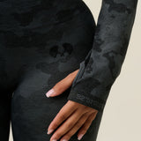Vortex Camo Legging - Black - detail