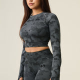 Vortex Camo Top - Black