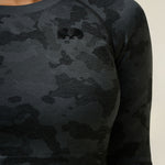 Vortex Camo Top - Black - detail