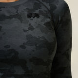 Vortex Camo Top - Black - detail