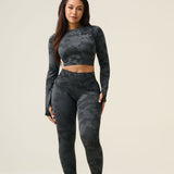 Vortex Camo Top - Black
